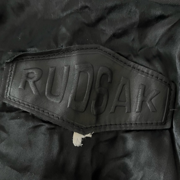 Vintage Rudsak leather jacket in black - Picture 7 of 13